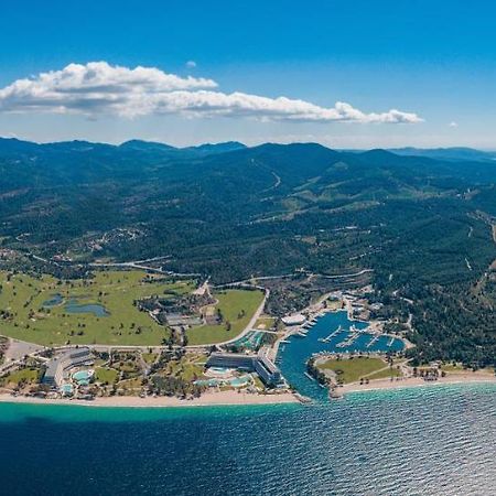 Porto Carras Meliton Hotel Neos Marmaras Exterior photo Aerial view of the port of Portals Nous