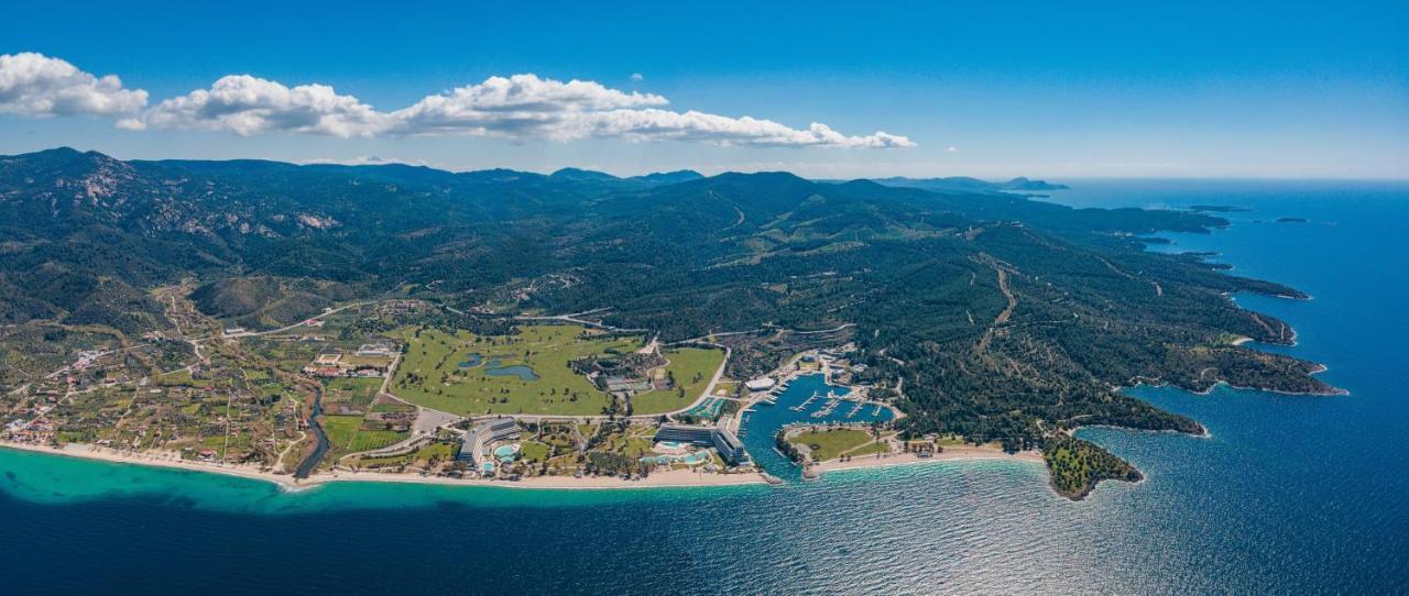 Porto Carras Meliton Hotel Neos Marmaras Exterior photo Aerial view of the port of Portals Nous