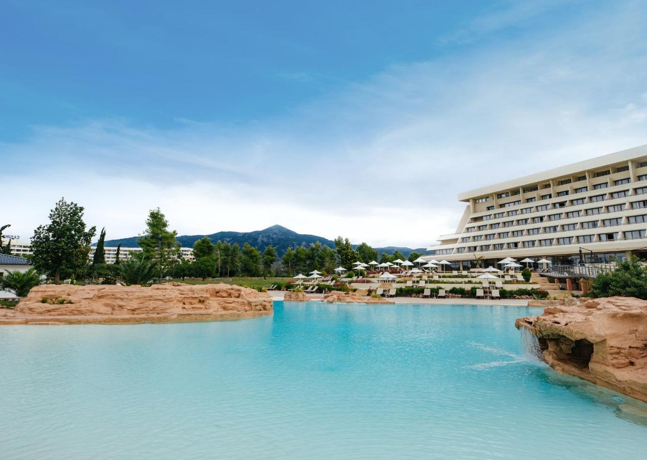Porto Carras Meliton Hotel Neos Marmaras Exterior photo The resort's lagoon